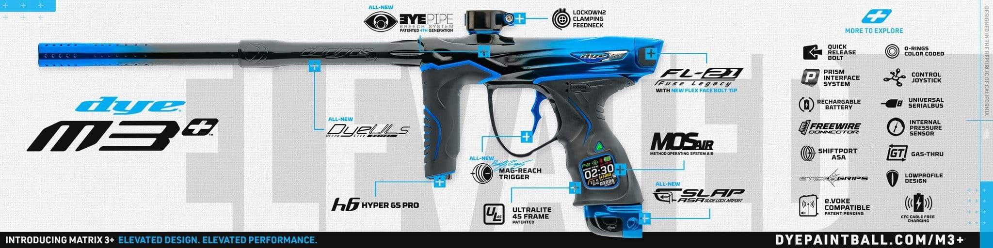 DYE - M3+ - Blackwater - Eminent Paintball And Airsoft
