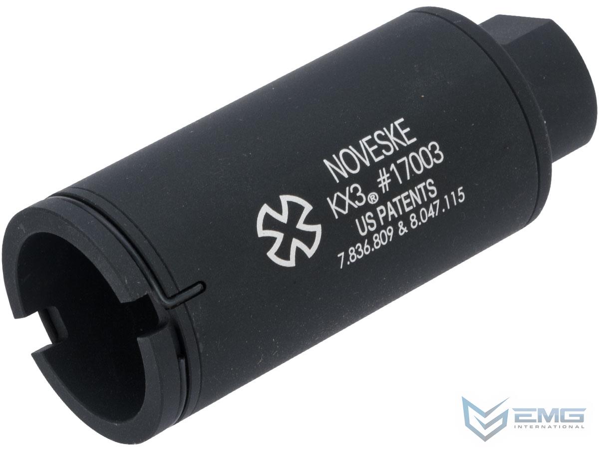 EMG Noveske Flash Hider w/ Built-In Nano Compact Rechargeable Tracer (Model: KX3 / Black) - Eminent Paintball And Airsoft