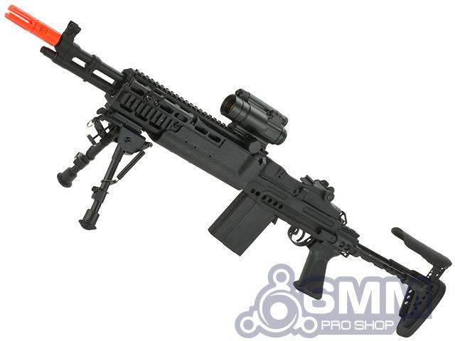 6mmProShop Full Metal "Evil Black Rifle" M14 EBR Enhanced Airsoft AEG Rifle - Eminent Paintball And Airsoft
