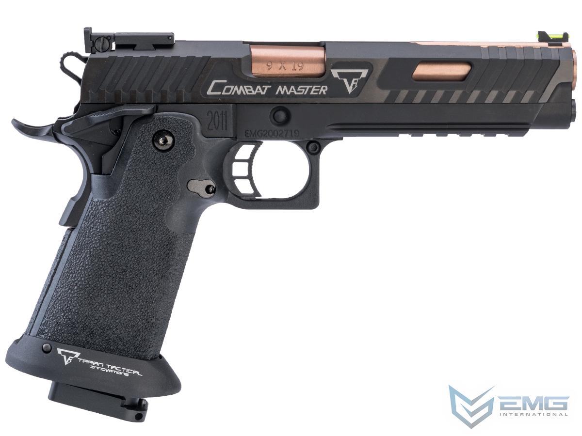 EMG TTI Licensed JW3 2011 Combat Master Airsoft Training Pistol w/ Custom Island Barrel (Model: Green Gas) - Eminent Paintball And Airsoft