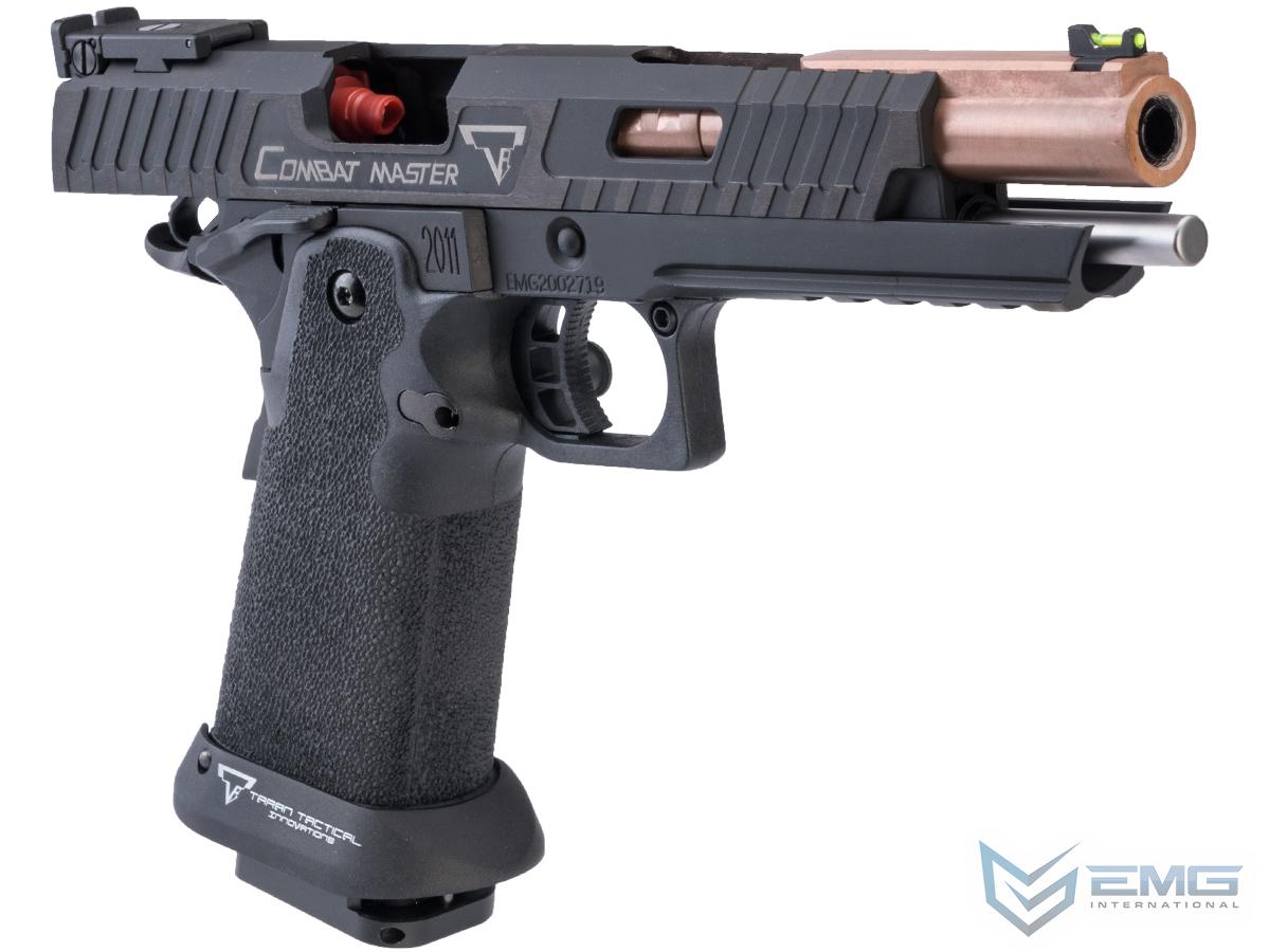 EMG TTI Licensed JW3 2011 Combat Master Airsoft Training Pistol w/ Custom Island Barrel (Model: Green Gas) - Eminent Paintball And Airsoft