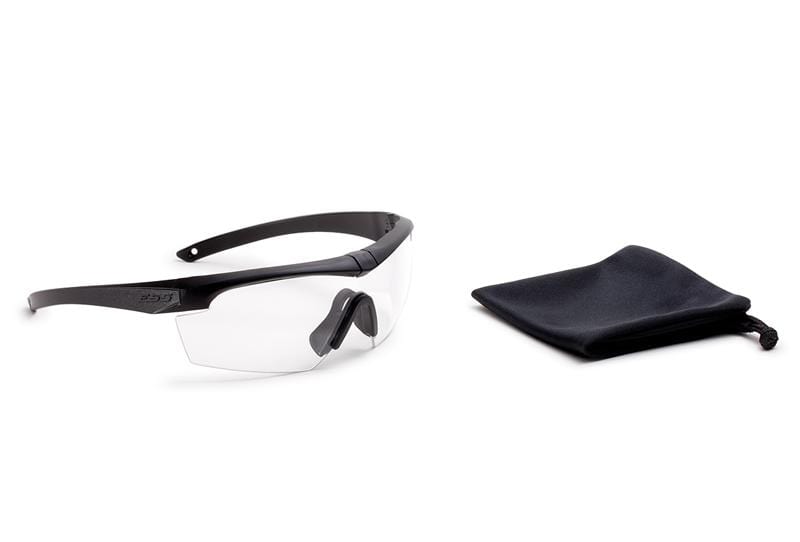 ESS Crosshair Ballistic Eyeshield - Black w/ Clear Lens - Eminent Paintball And Airsoft