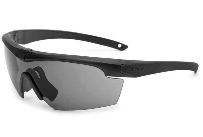 ESS Crosshair Ballistic Eyeshield - Black w/ Grey Lens - Eminent Paintball And Airsoft