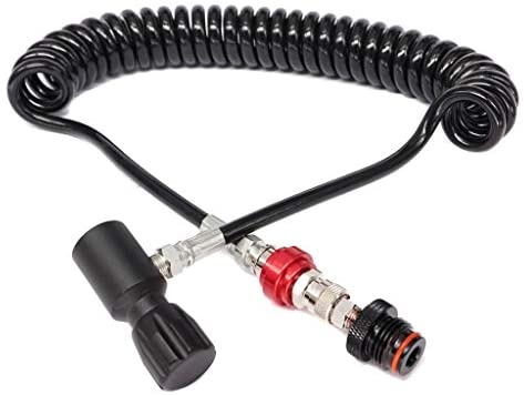 TIPPMANN HP COILED REMOTE LINE W/ SLIDE CHECK - Eminent Paintball And Airsoft