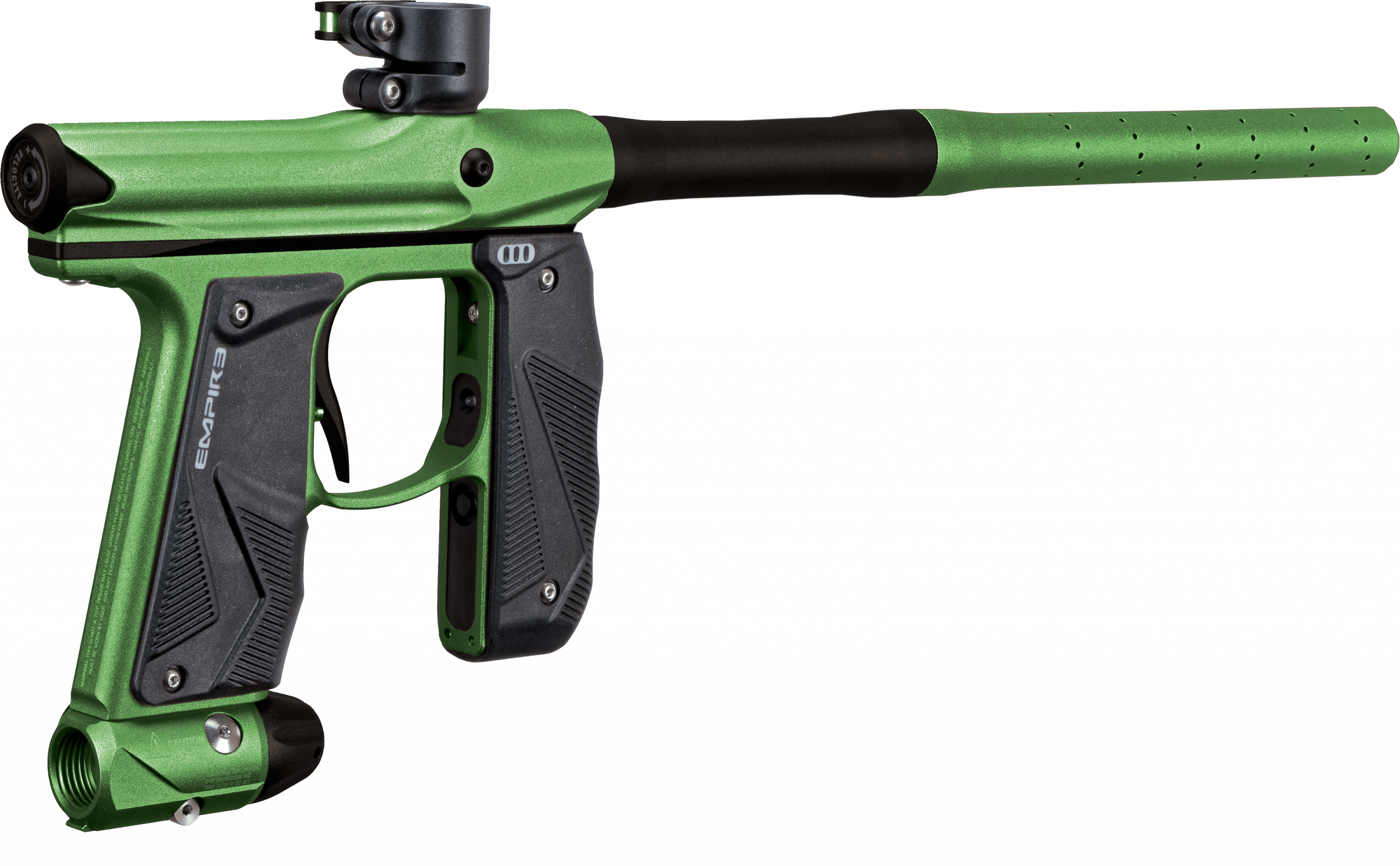 EMPIRE MINI GS PAINTBALL GUN W/ TWO PIECE BARREL- DUST GREEN/ DUST BROWN - Eminent Paintball And Airsoft