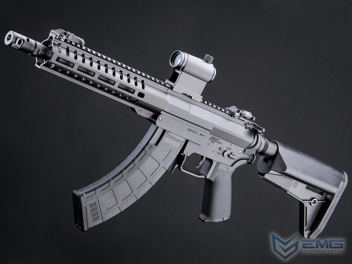 EMG CMMG Licensed MK47 Ver2 Airsoft AEG Parallel Training Weapon w/ Platinum QBS Gearbox (Model: Banshee SBR / 350 FPS) - Eminent Paintball And Airsoft