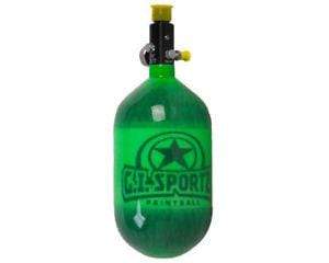 4500 COMPRESSED AIR PAINTBALL TANK - GREEN - Eminent Paintball And Airsoft