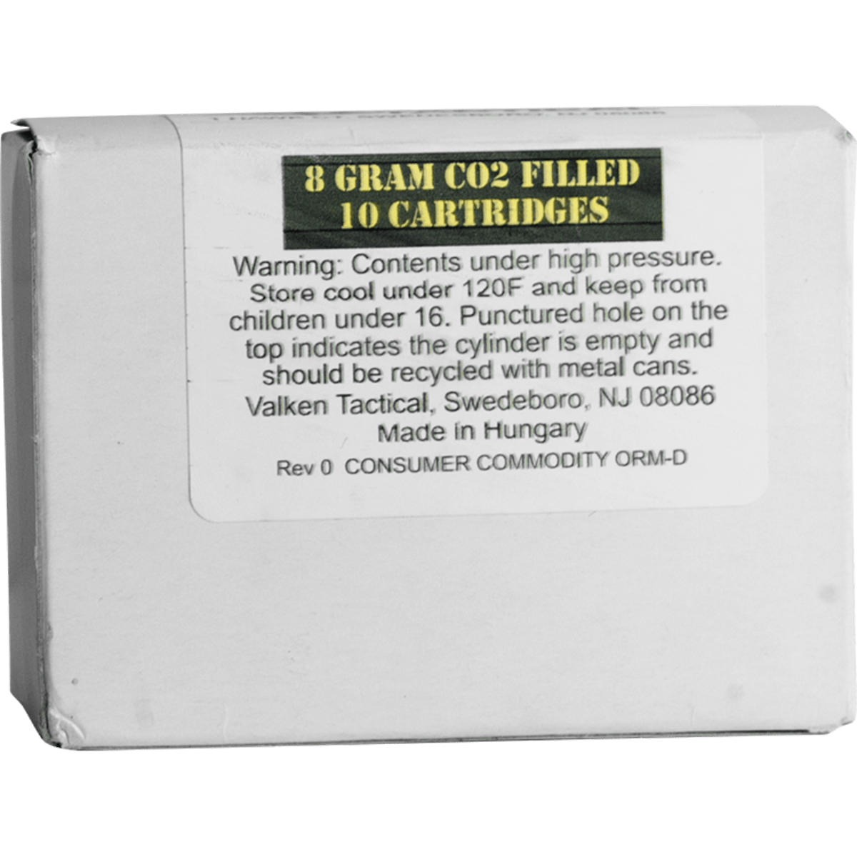Valken 8 Gram CO2 Cartridges (Case of 10) - Eminent Paintball And Airsoft