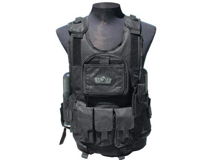 GXG -  DELUXE TACTICAL VEST (BLACK) - Eminent Paintball And Airsoft