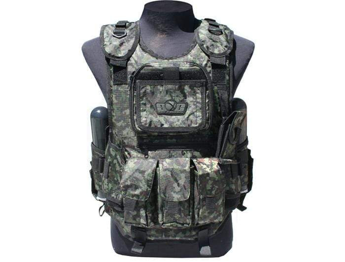 GXG -  DELUXE TACTICAL VEST (DIGI GREEN) - Eminent Paintball And Airsoft