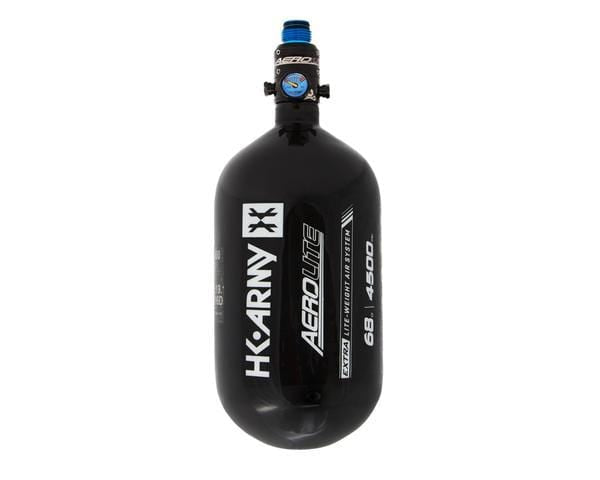 AeroLite "EXTRA LITE" Tank w/ Pro Reg - 68ci / 4500psi - Black - Eminent Paintball And Airsoft