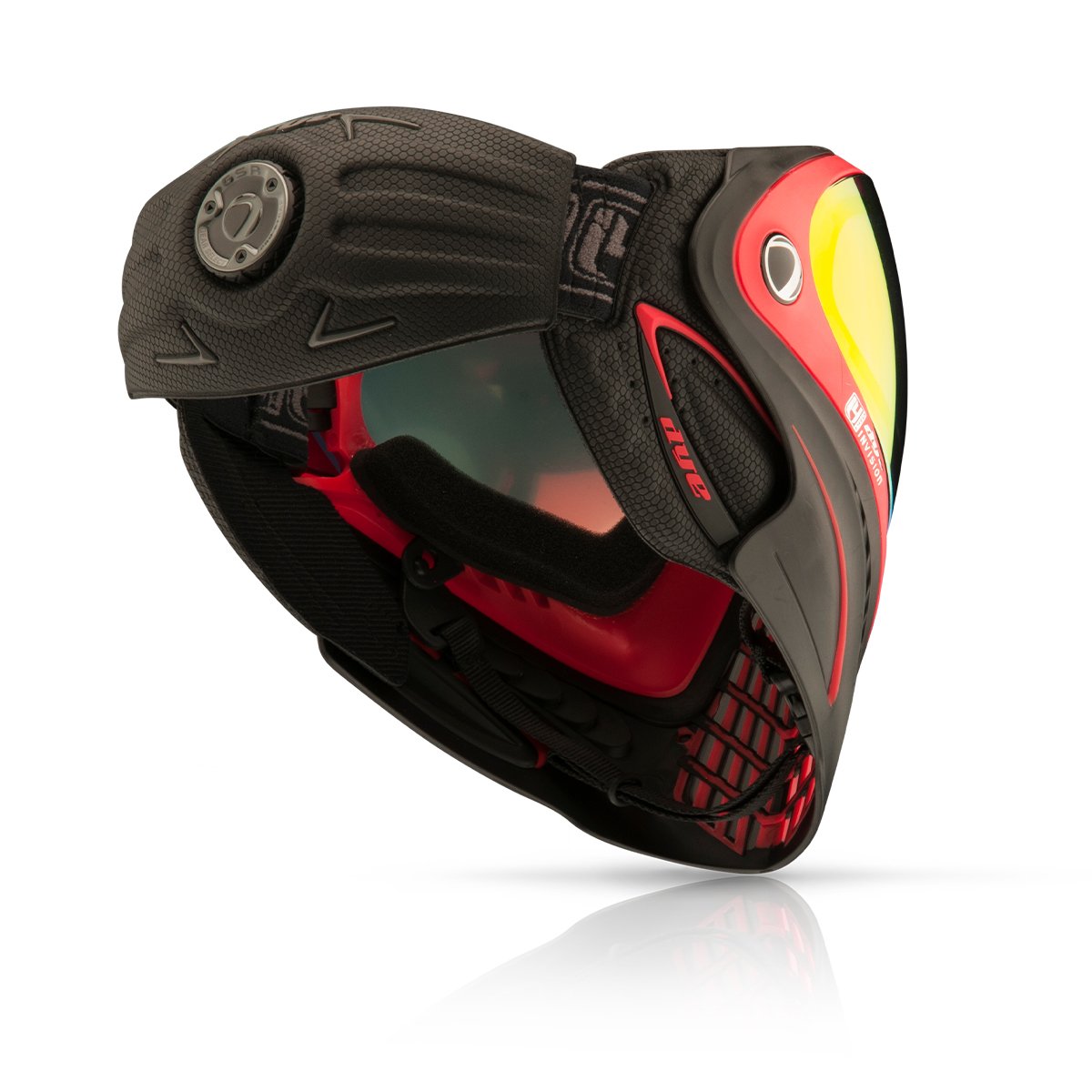 Dye I4 Pro Goggle - Meltdown Black/Red - Eminent Paintball And Airsoft