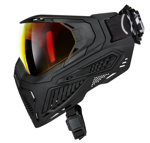 SLR Goggle - Nova (Black/Black) Scorch Lens - Eminent Paintball And Airsoft