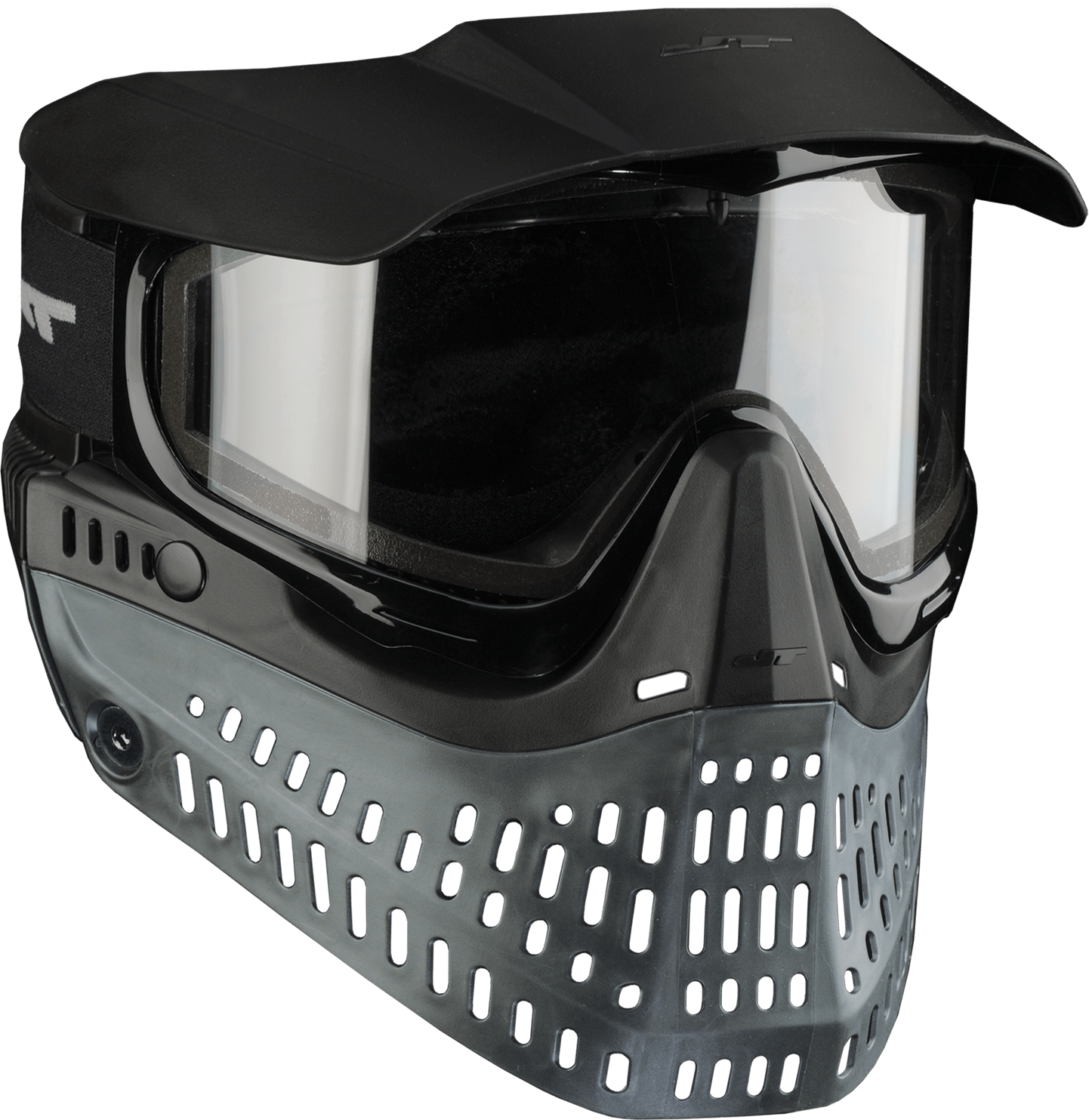 JT PROFLEX THERMAL PAINTBALL MASK - BLACK/BLACK - Eminent Paintball And Airsoft