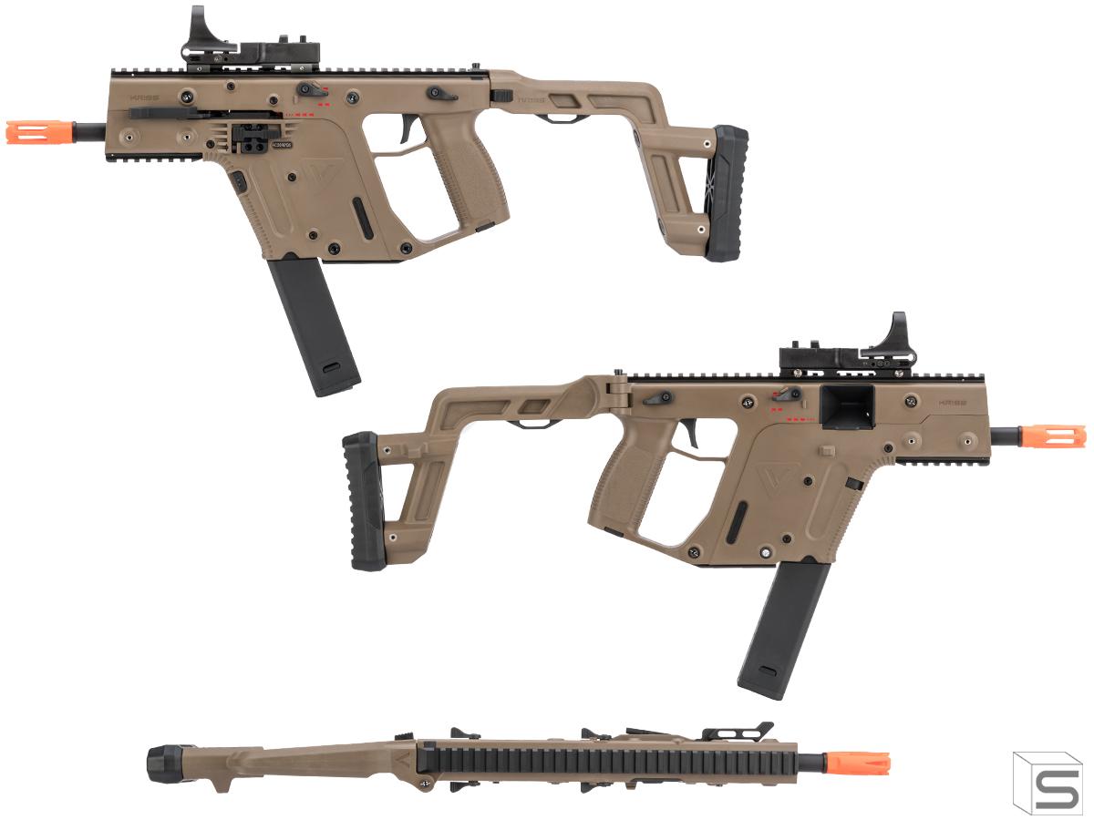 KRISS USA Licensed KRISS Vector Airsoft AEG SMG Rifle by Krytac - Flat Dark Earth - Eminent Paintball And Airsoft