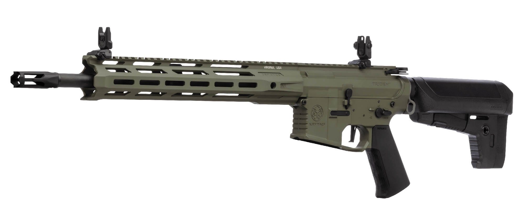 Krytac Full Metal Trident MKII SPR Airsoft AEG Rifle (Color: Foliage Green)) - Eminent Paintball And Airsoft