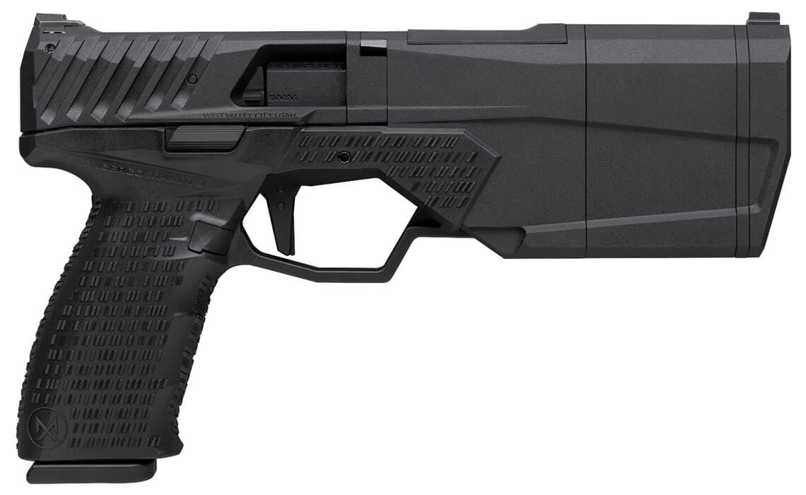 KRYTAC SilencerCo Licensed Maxim 9 Integrally Suppressed Gas Blowback Airsoft Pistol - Eminent Paintball And Airsoft