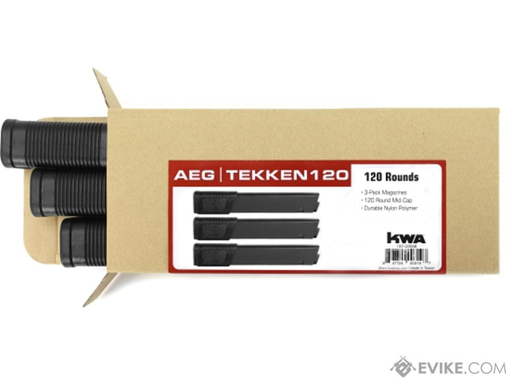 KWA Ronin "Tekken" TK.45 Series Spare Magazine (Type: 120rd Midcap / 3 Pack) - Eminent Paintball And Airsoft