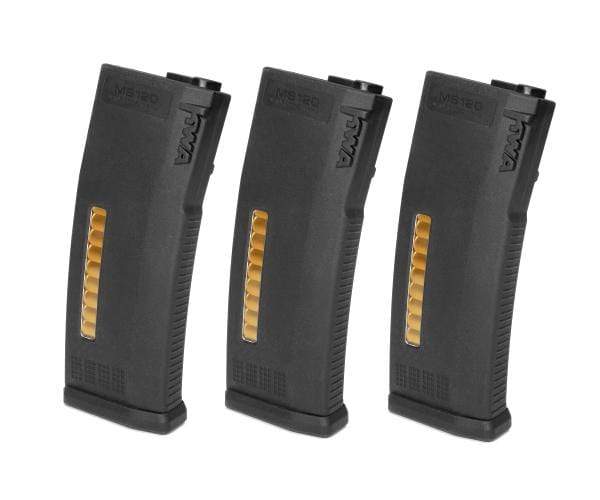 KWA MS120 AEG Mid-Cap Magazines- 3 Pack - Eminent Paintball And Airsoft