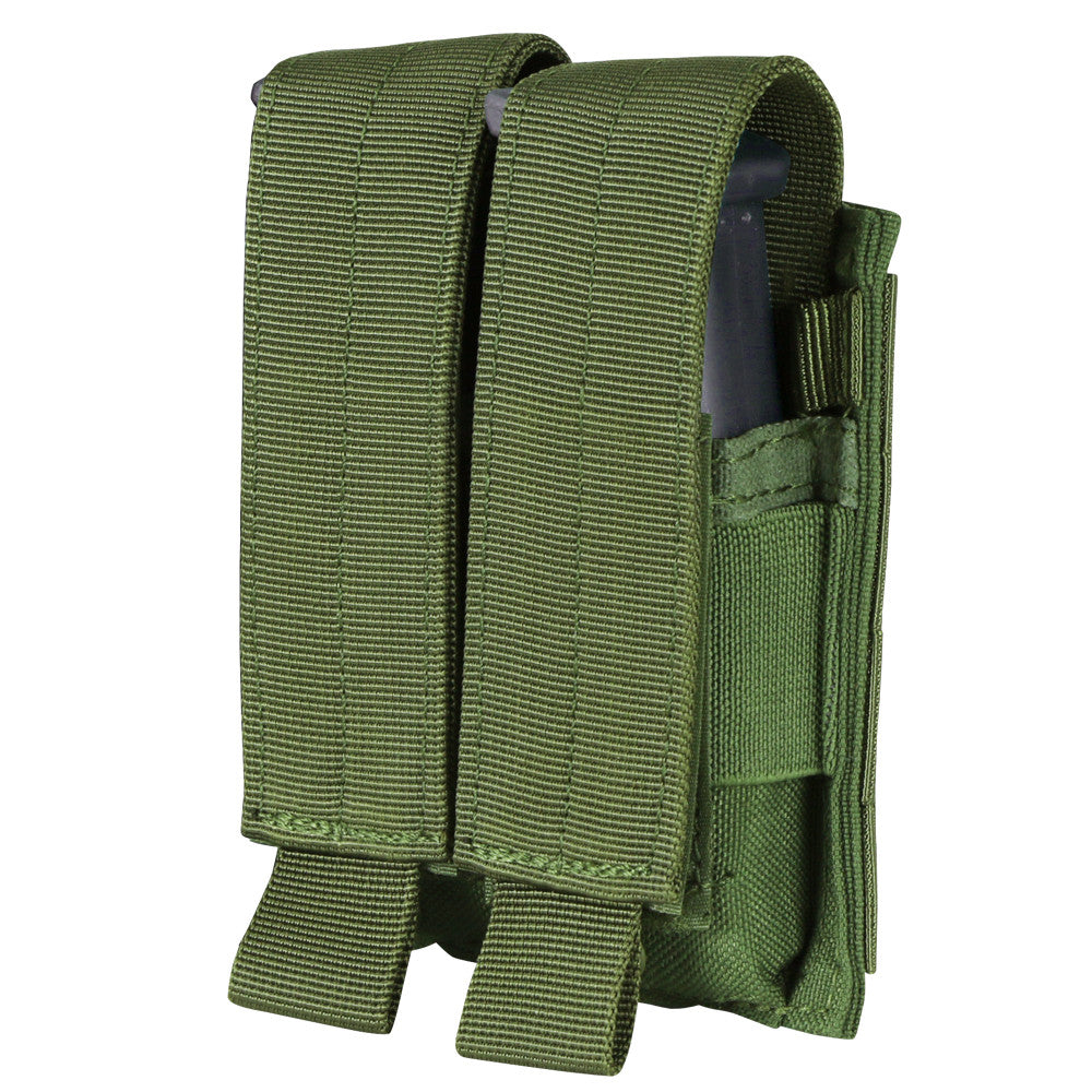 Condor Tactical Pistol Double Magazine Pouch (Color: Black) - Eminent Paintball And Airsoft
