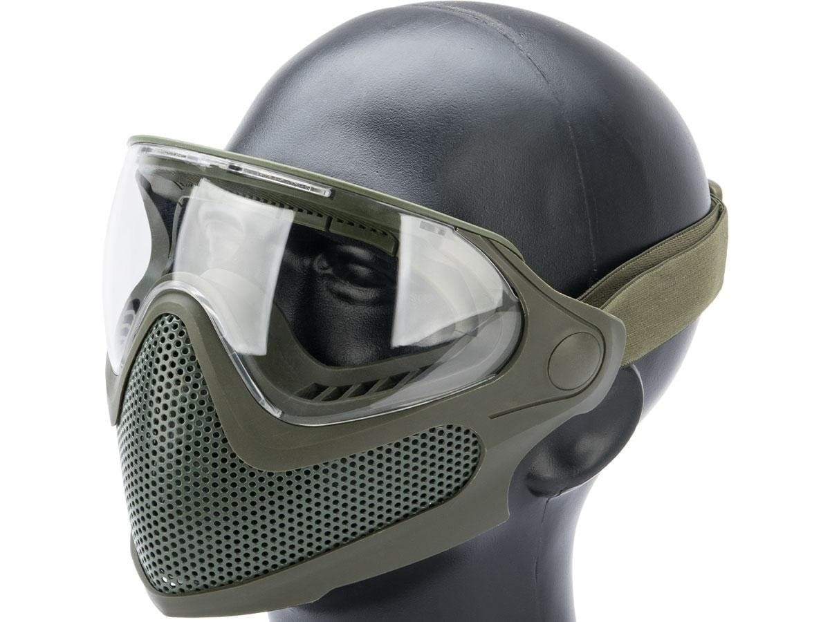  Steel Mesh Lower Face Protection (Color: OD Green) - Eminent Paintball And Airsoft