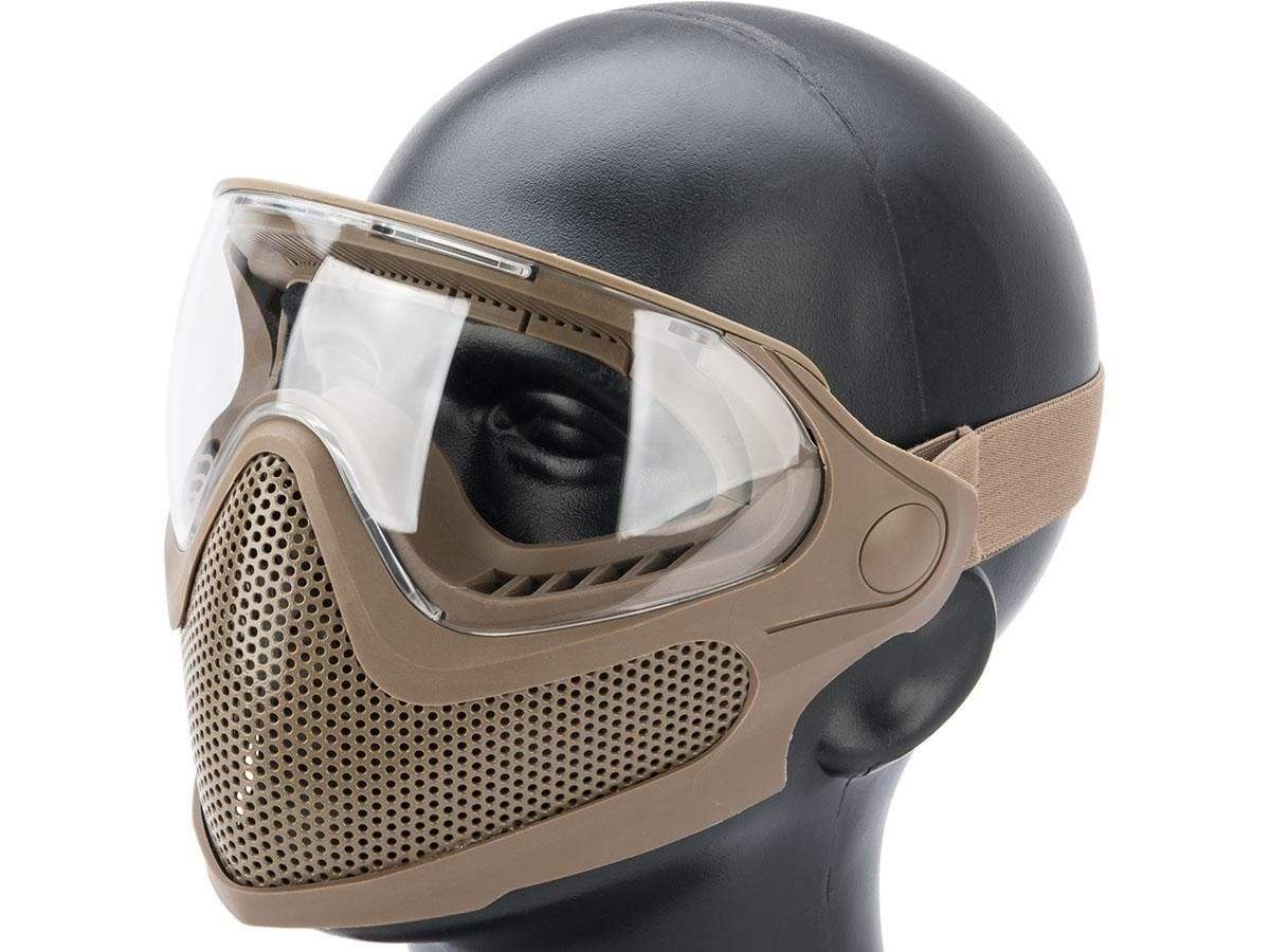  Steel Mesh Lower Face Protection (Color: Tan) - Eminent Paintball And Airsoft