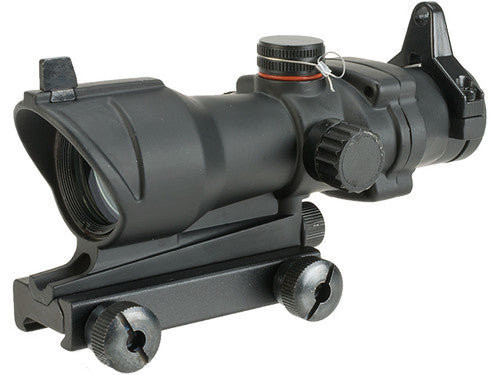 Matrix 4x32 Rifle Scope with Integrated Iron Sight & Weaver Mount - Eminent Paintball And Airsoft