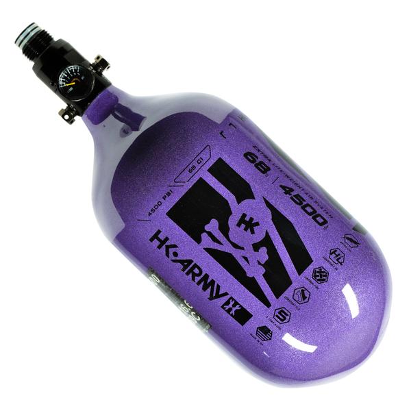Slash - Extra Lite Carbon Fiber Tank - Standard Reg - 80ci / 4500psi - Metallic Purple/Black - Eminent Paintball And Airsoft