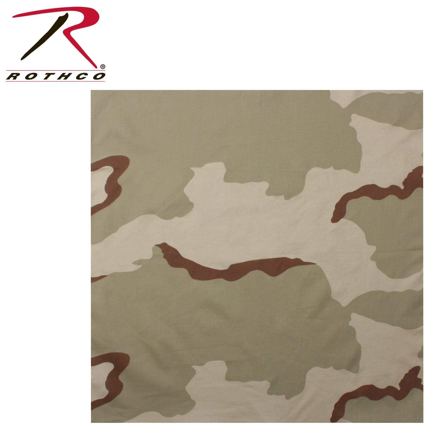 Rothco Classic Camo Bandana - Tri-Color Desert - Eminent Paintball And Airsoft