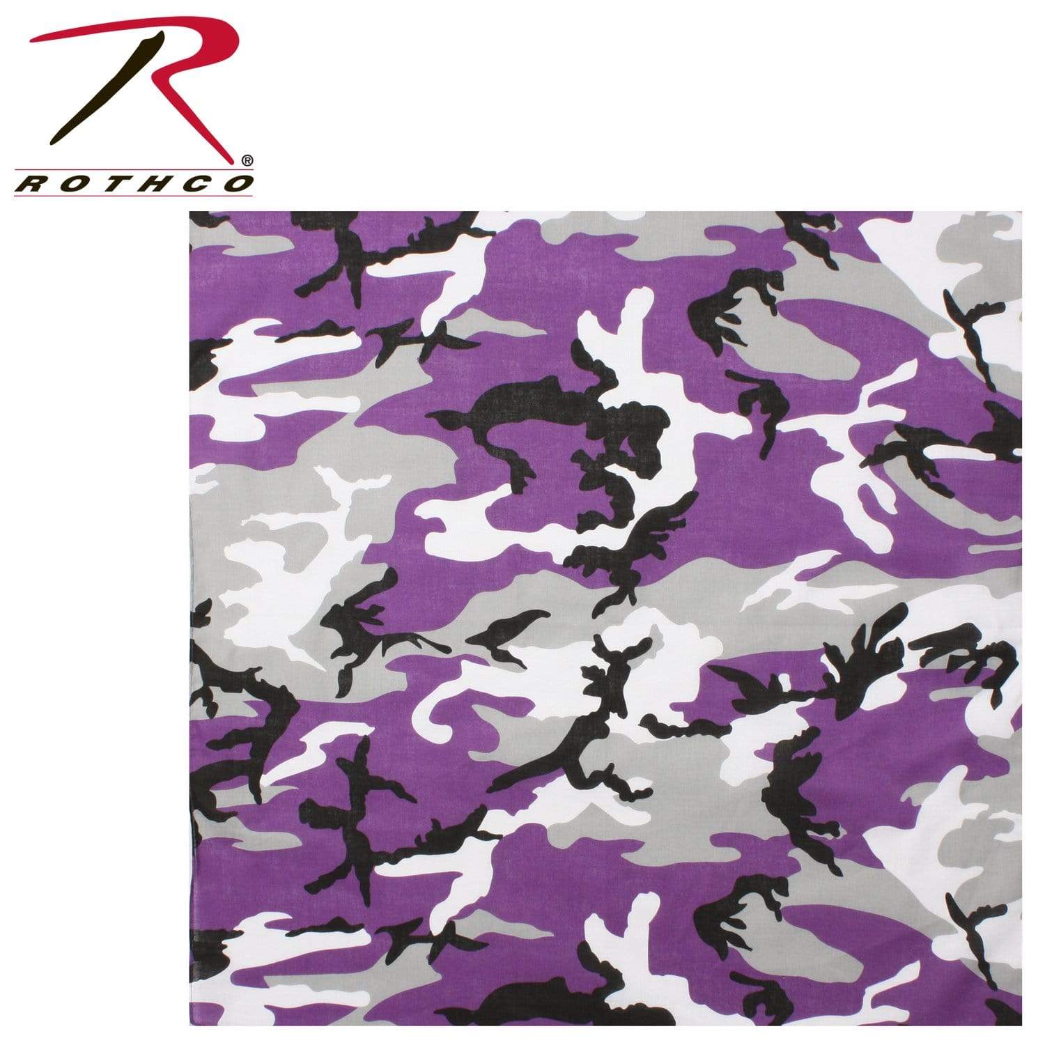 Rothco Colored Camo Bandana - Ultra Violet Camo - Eminent Paintball And Airsoft