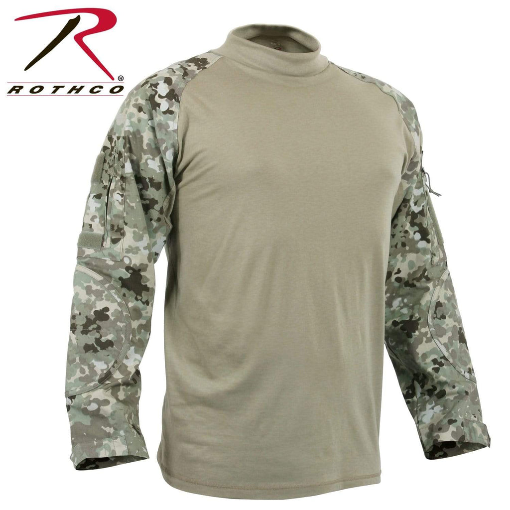 Rothco Military Combat Shirt- Total Terrain Camo - Eminent Paintball And Airsoft