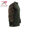 Rothco Military Combat Shirt- Woodland Camo - Eminent Paintball And Airsoft
