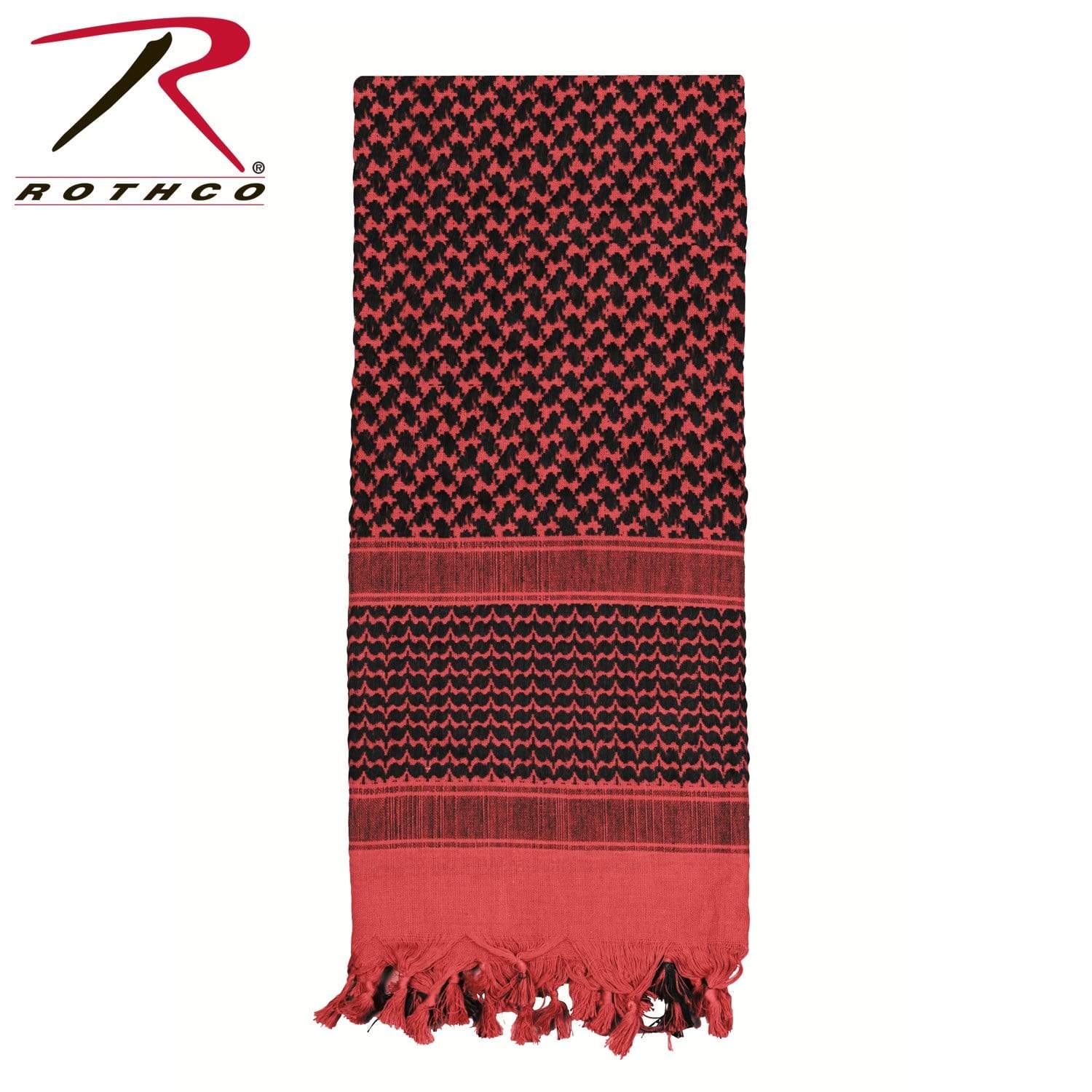 Rothco Shemagh Tactical Desert Keffiyeh Scarf - Red/Black - Eminent Paintball And Airsoft