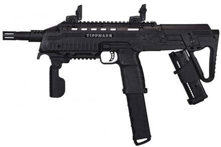 TIPPMANN TACTICAL COMPACT RIFLE (TCR) PAINTBALL GUN - BLACK - Eminent Paintball And Airsoft