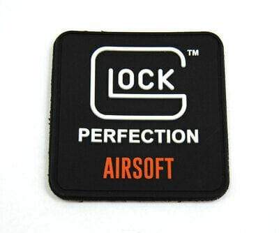 GLOCK AIRSOFT PATCH-BLACK/WHITE/ORANGE - Eminent Paintball And Airsoft