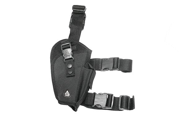UTG Elite Tactical Thigh Holster, Right Handed, Black - Eminent Paintball And Airsoft