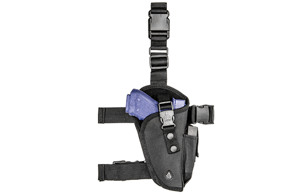 UTG Elite Tactical Thigh Holster, Right Handed, Black - Eminent Paintball And Airsoft