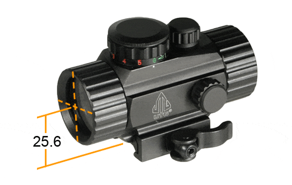 UTG® 3.8" ITA Red/Green Single Dot Sight w/Integral QD Mount - Eminent Paintball And Airsoft