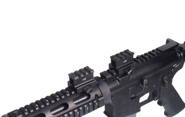 UTG Hi-Profile Compact Riser Mount, 1" High, 3 Slots - Eminent Paintball And Airsoft