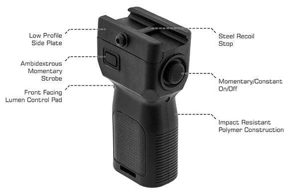 UTG Polymer Grip Light, 400 Lumen - Eminent Paintball And Airsoft