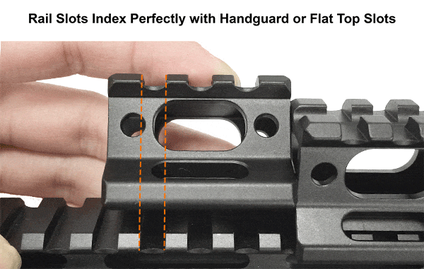 UTG Super Slim Picatinny Riser Mount 1" High, 3 Slots - Eminent Paintball And Airsoft