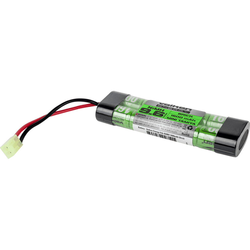 Valken Airsoft Battery - NiMH 9.6v 1600mAh Mini Brick Style - Eminent Paintball And Airsoft