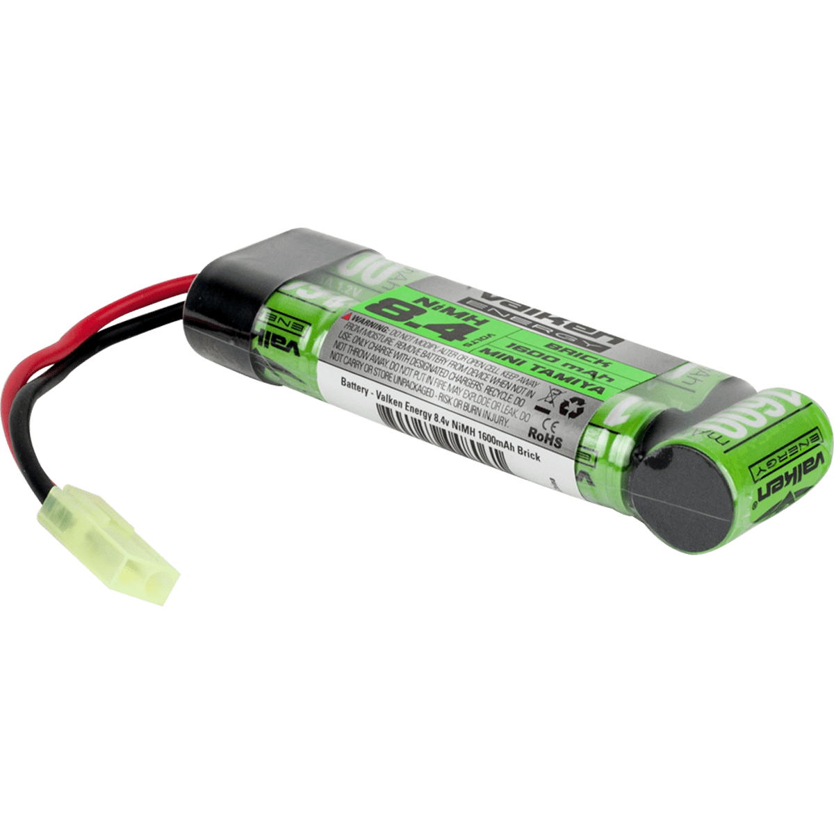 Valken Battery - NiMH 8.4v 1600mAh Mini Brick Style - Eminent Paintball And Airsoft