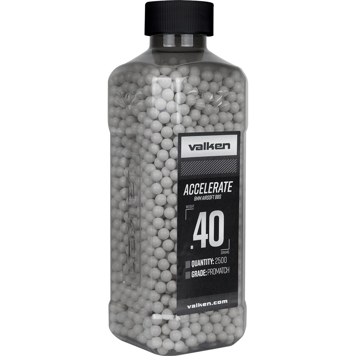 Valken Accelerate Airsoft BBs - 0.40G 2500CT-White - Eminent Paintball And Airsoft