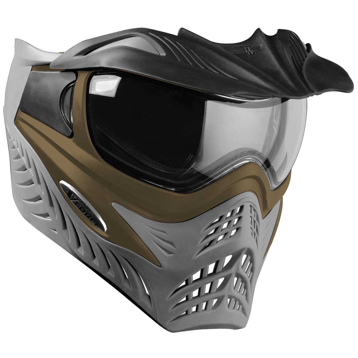 V-Force Grill SC Paintball Mask - Tan on Grey - Eminent Paintball And Airsoft