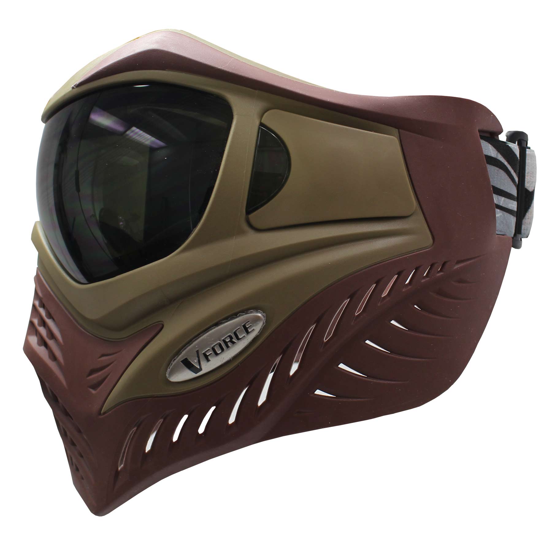 VForce Grill Mask Falcon - Tan on Brown - Eminent Paintball And Airsoft