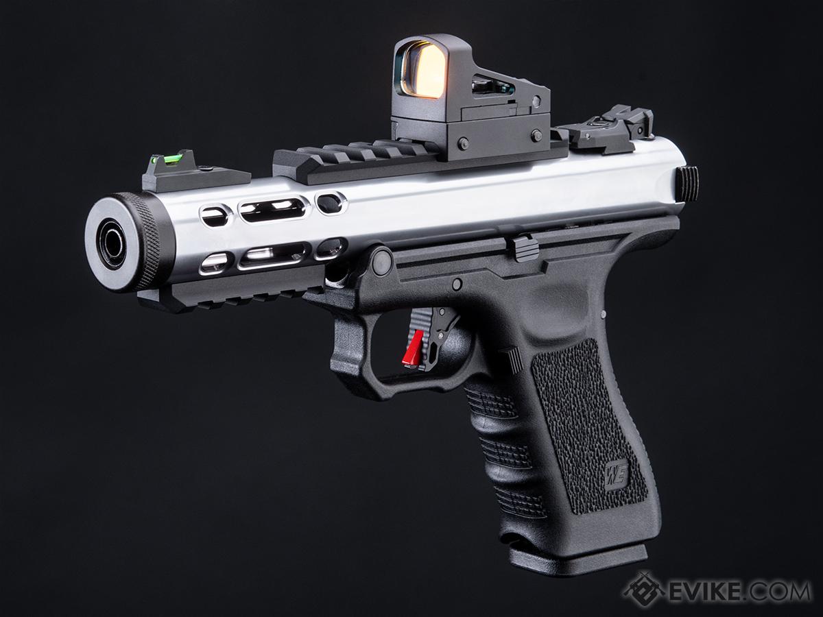 WE-Tech Galaxy Select-Fire Gas Blowback Airsoft Pistol (Color: Silver) - Eminent Paintball And Airsoft