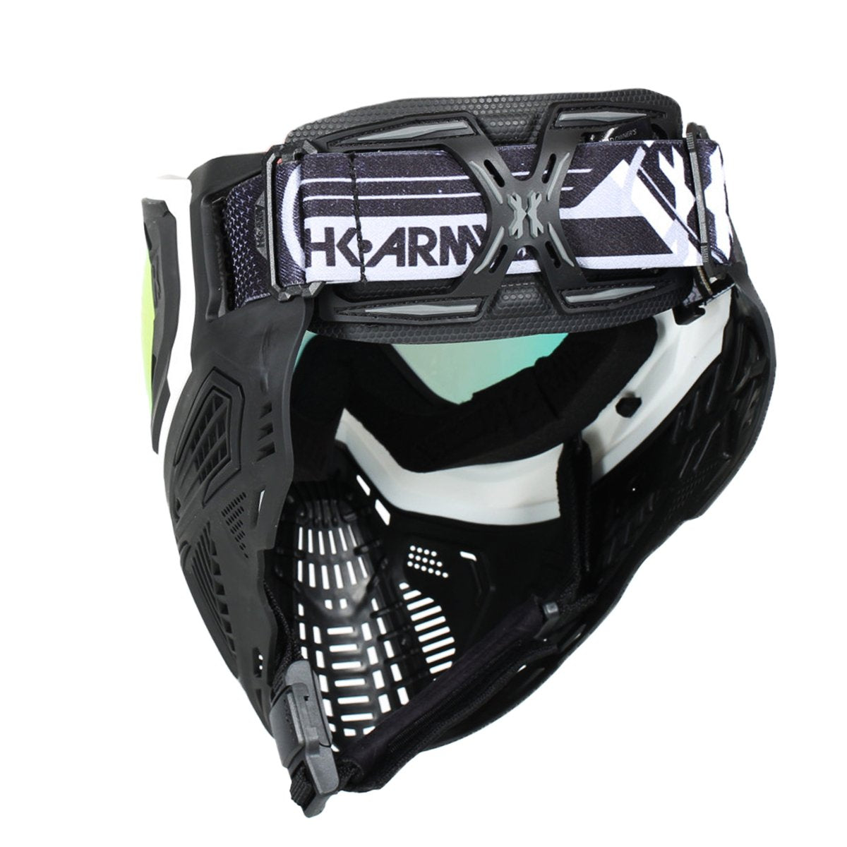 SLR Goggle - Trooper (White/Black/Black) Scorch Lens - Eminent Paintball And Airsoft